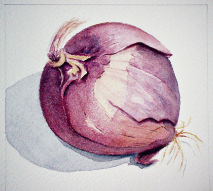 Red Onion 5 x 5" SOLD