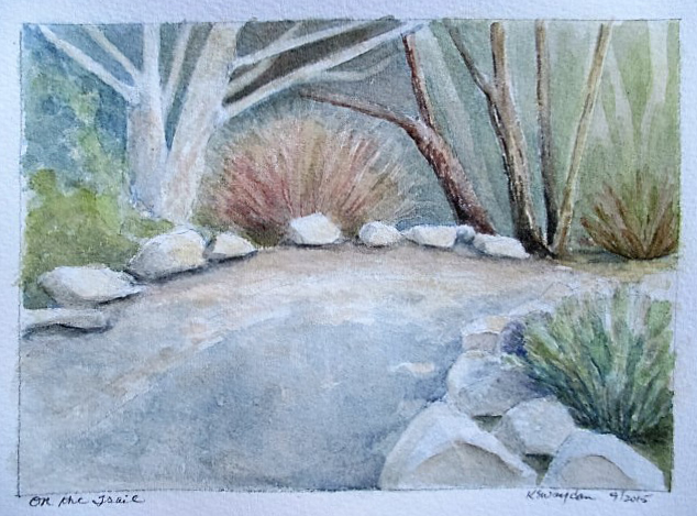 On the Trail 9 x 12" matted $250