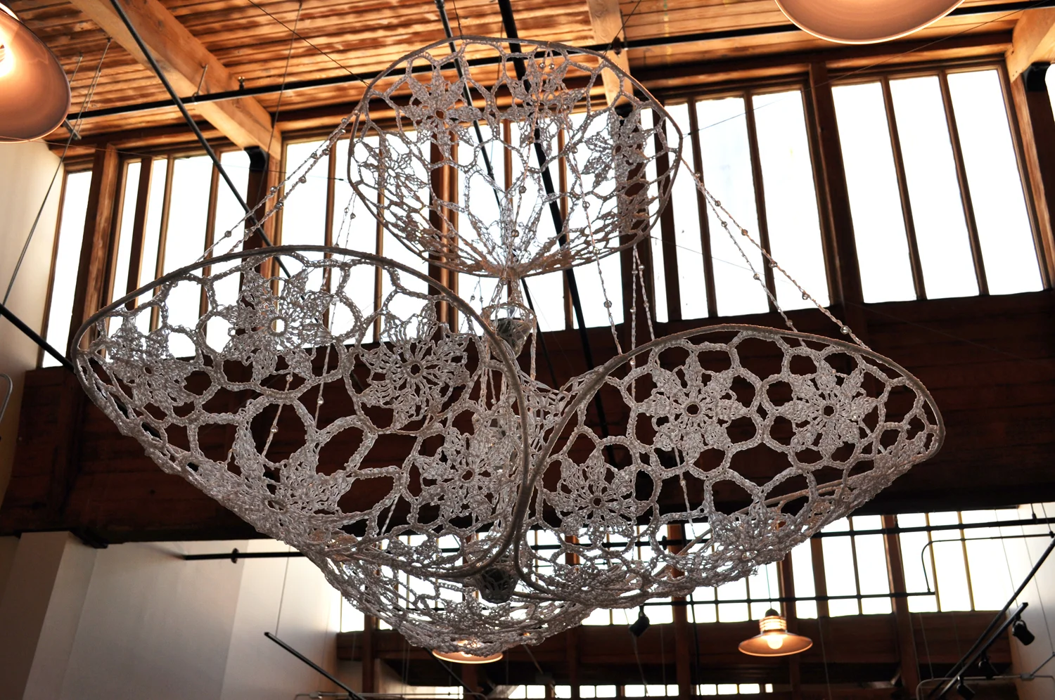 Suspended Saran
