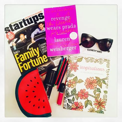 Fly Girl Travel Essentials! Elizabeth & James sunnies via Ditto, new reads and I've join the coloring book wave. Chicago was dope.