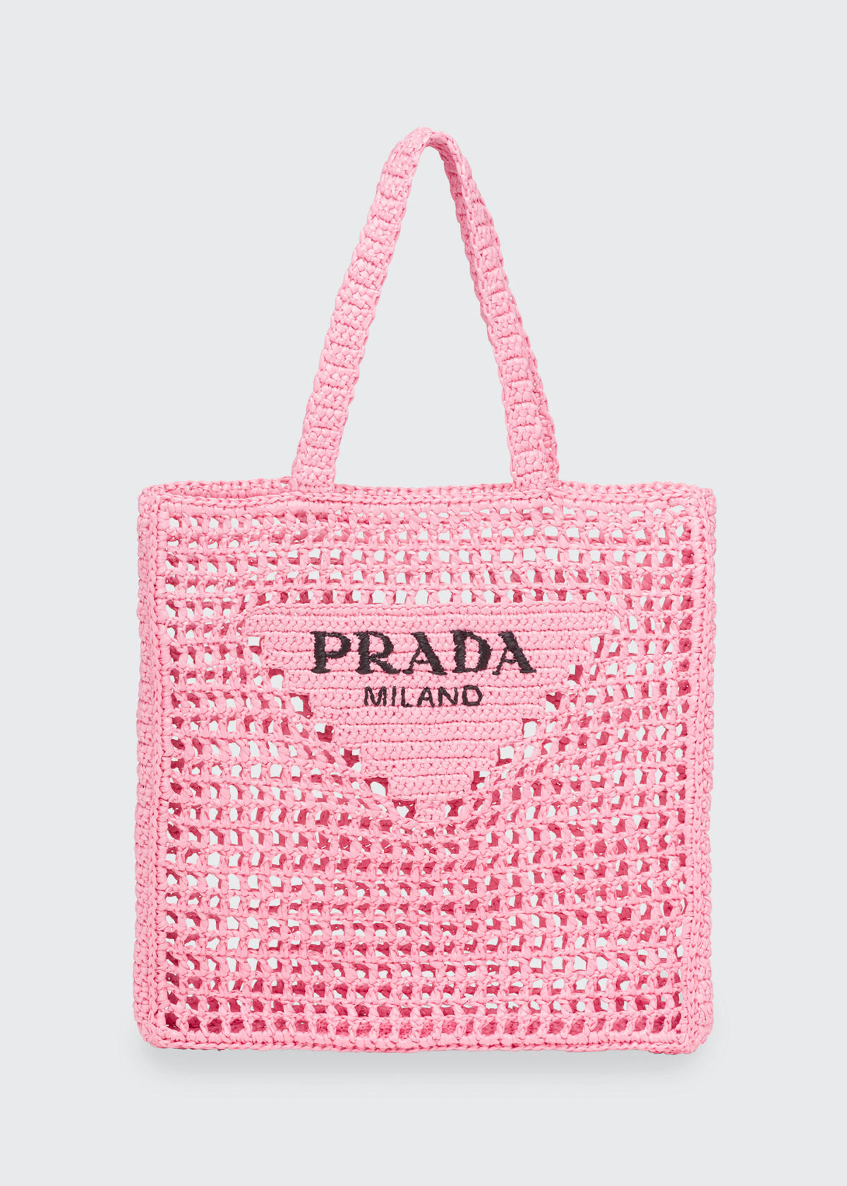 Fly Product Of The Day: Prada Petal Pink Raffia Tote Bag