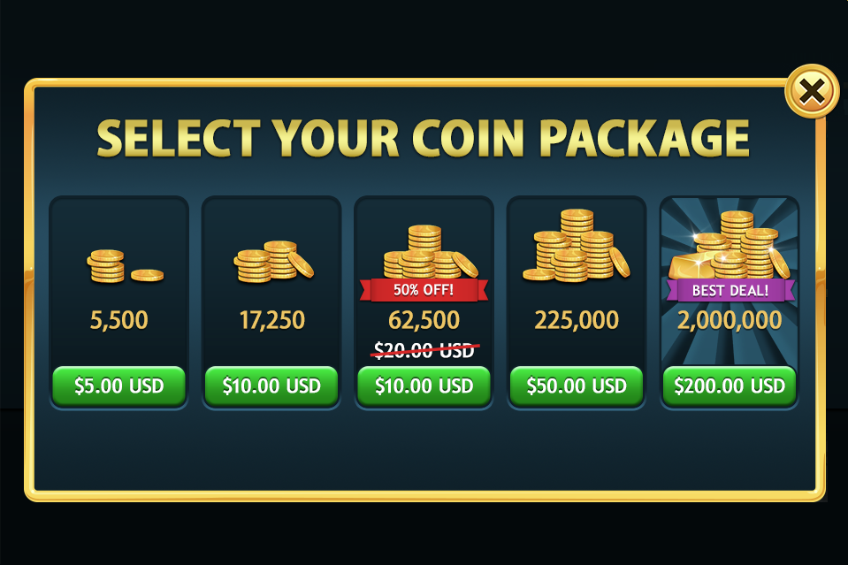 Coin Purchase Dialog - Final Visual Design