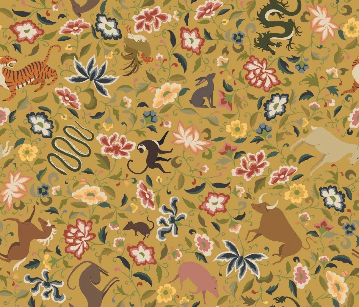 Zodiac Garden_Golden Yellow Colorway_Pantone Options-02.jpg