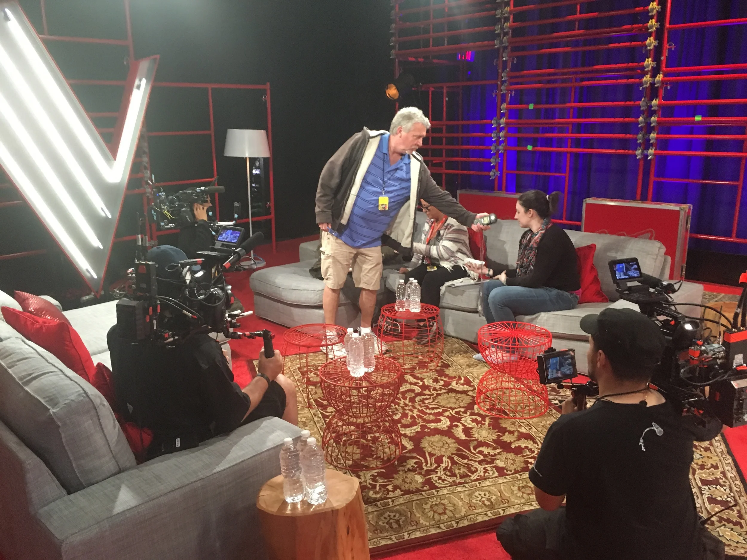 One of the interview sets