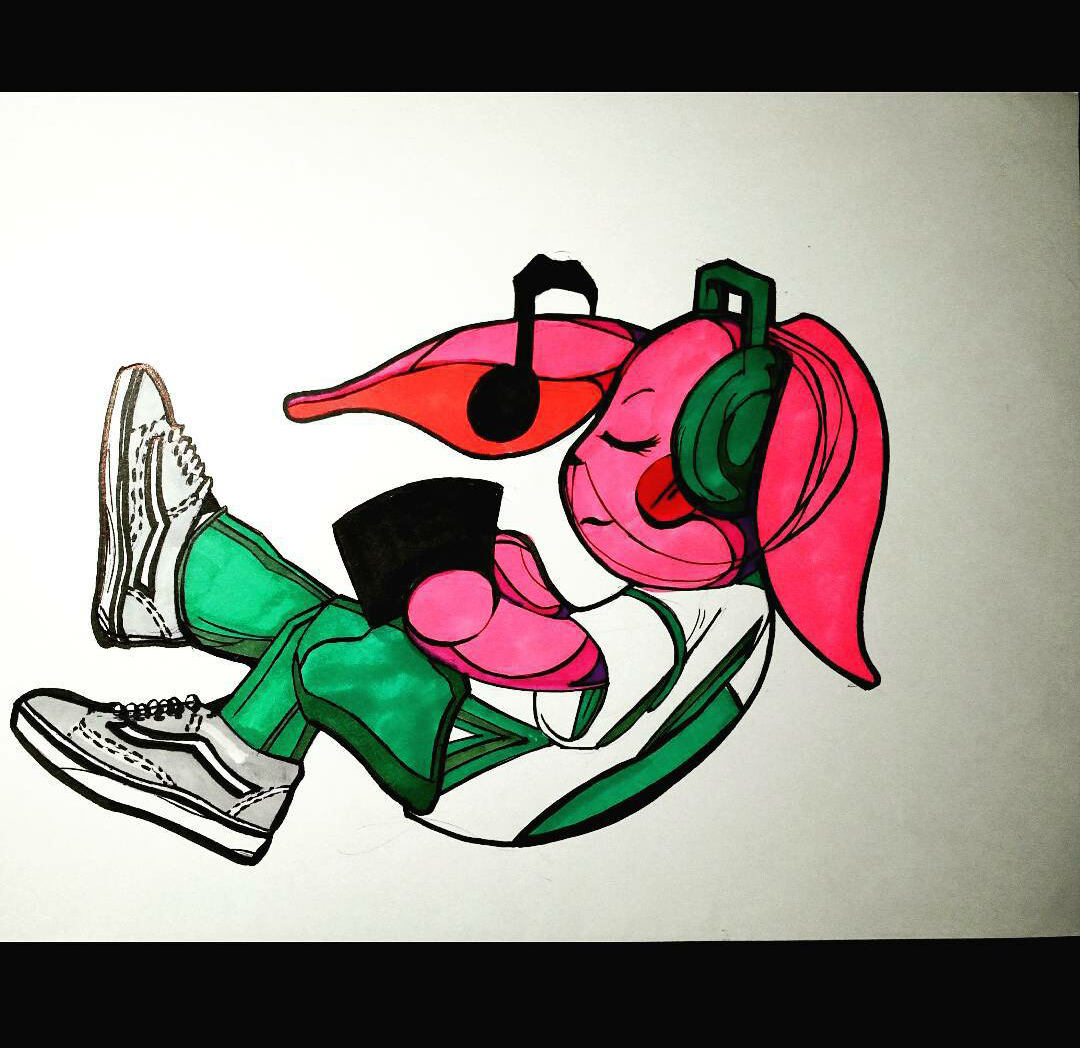 "Retro bunny- Lounging"