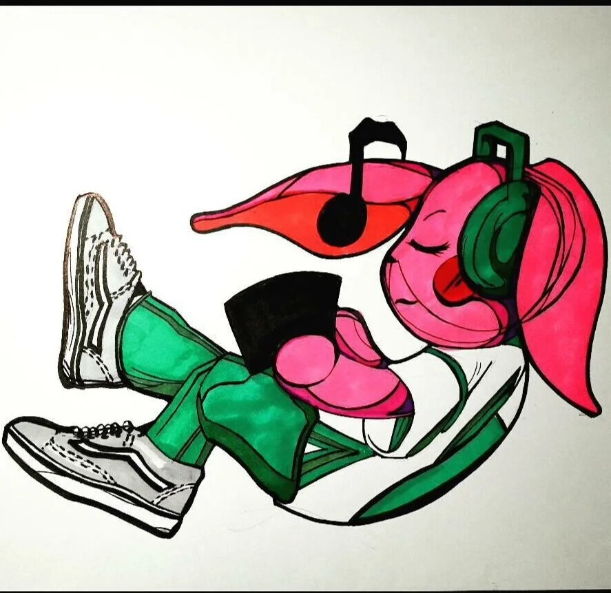"Retro bunny- Lounging" (Copy)