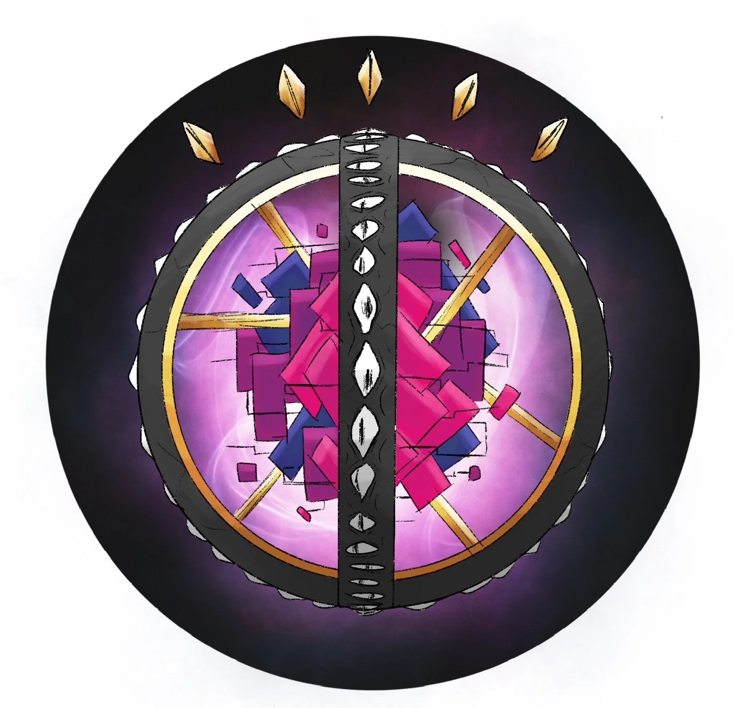 "Throne" Hologram Sticker by notbop, 3"