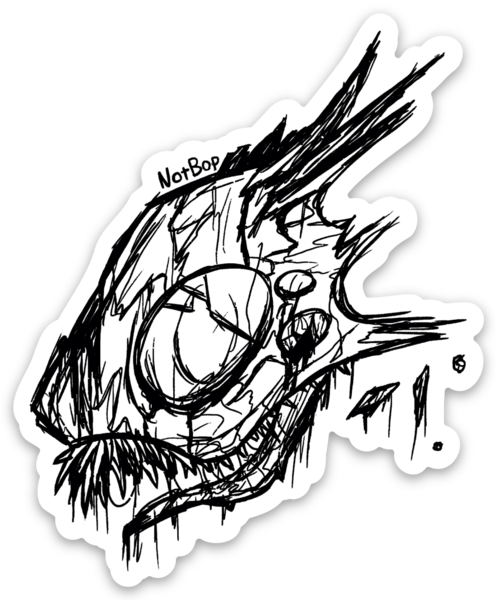 "Obelus" sticker by notbop 2.5"