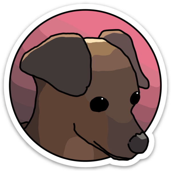 Puppy illustration by notbop 3"