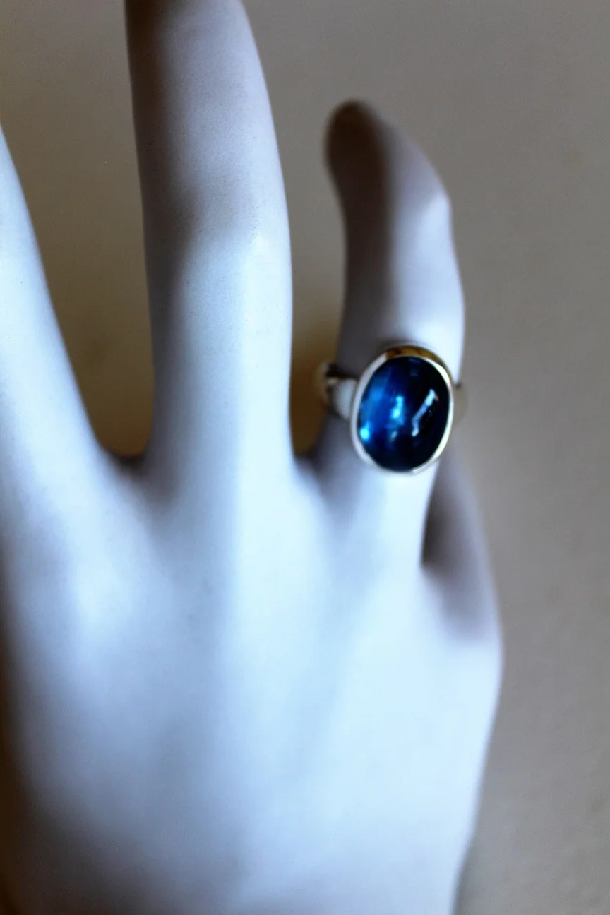 Kyanite Silver Ring - Stones and Silver