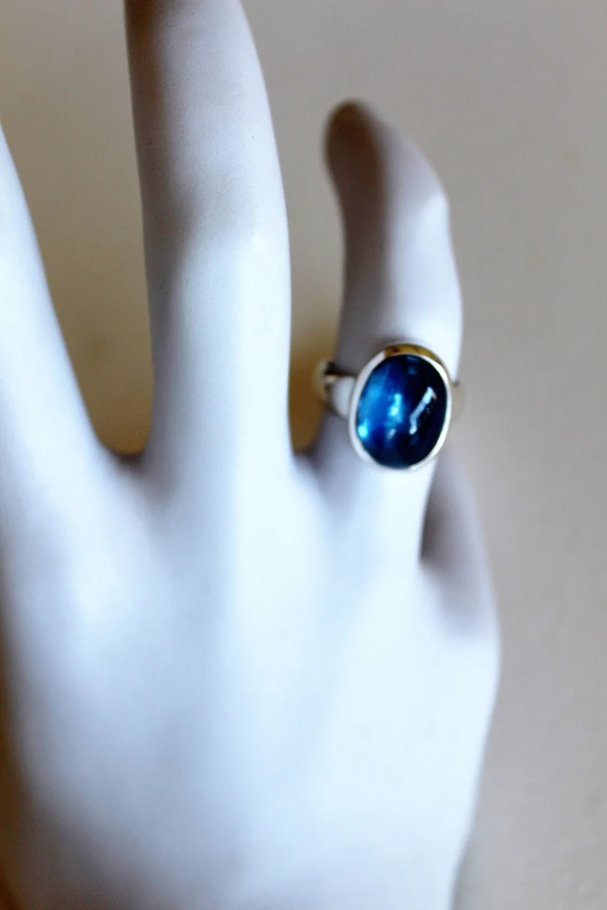 Kyanite Silver Ring