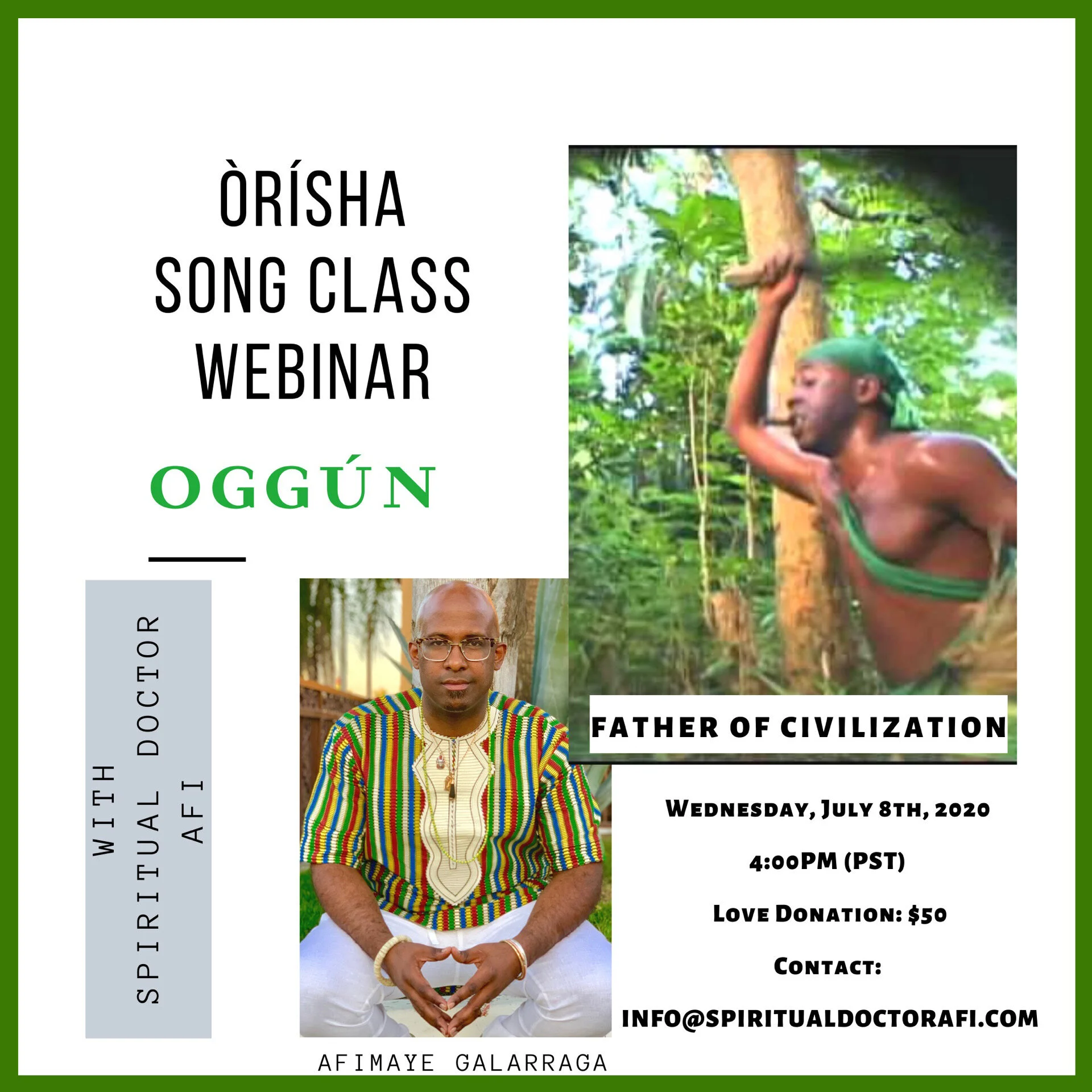 ÒRÍSHA SONG CLASS-OGGÚN