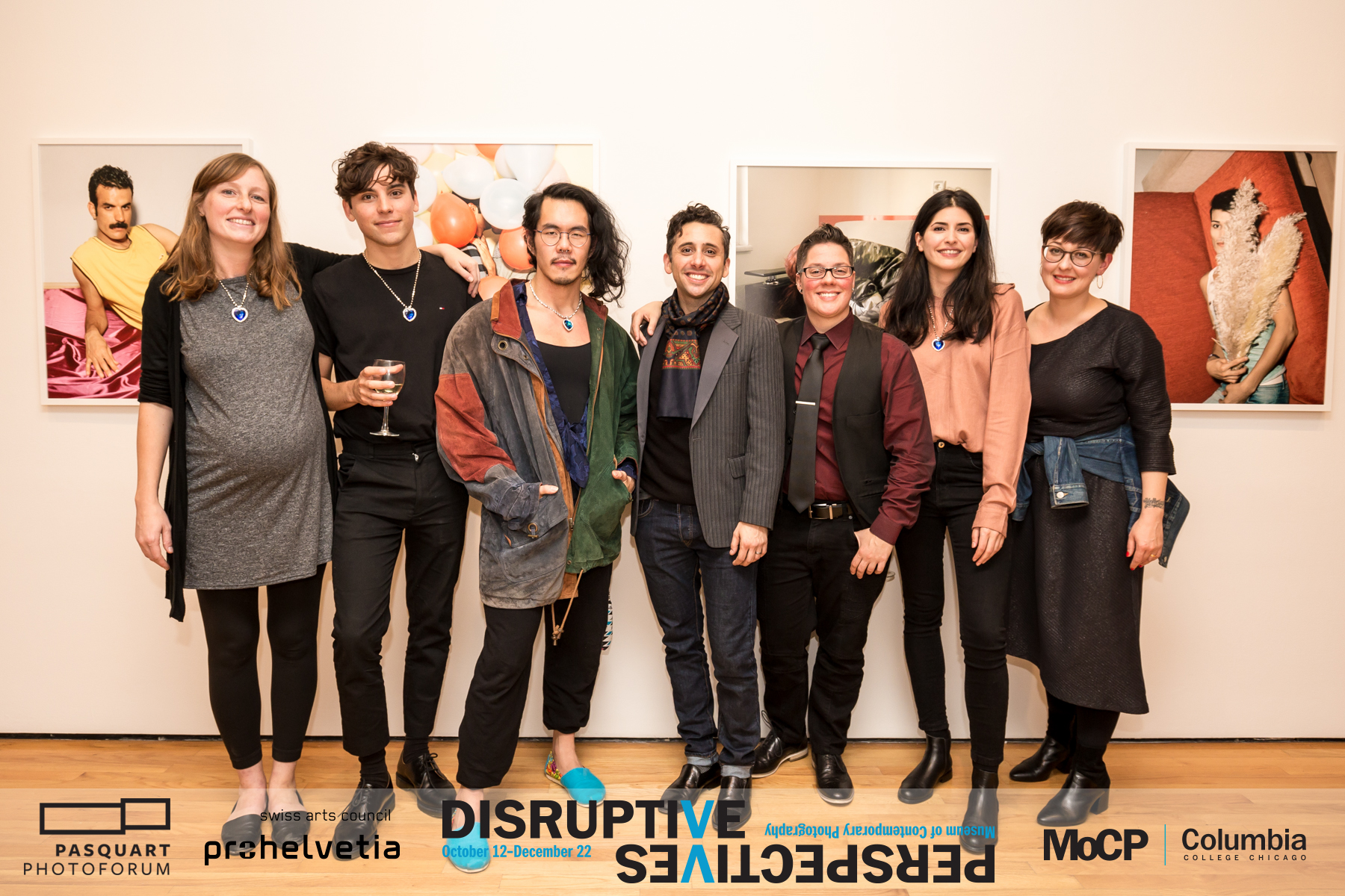 Disruptive Perspectives, MoCP openging night with Allison Grant, Alexandre Haefeli, Leonard Suryajaya, Lorenzo Triburgo, Jess T. Dugan, Laurence Rasti, and Nadine Wietlisbach