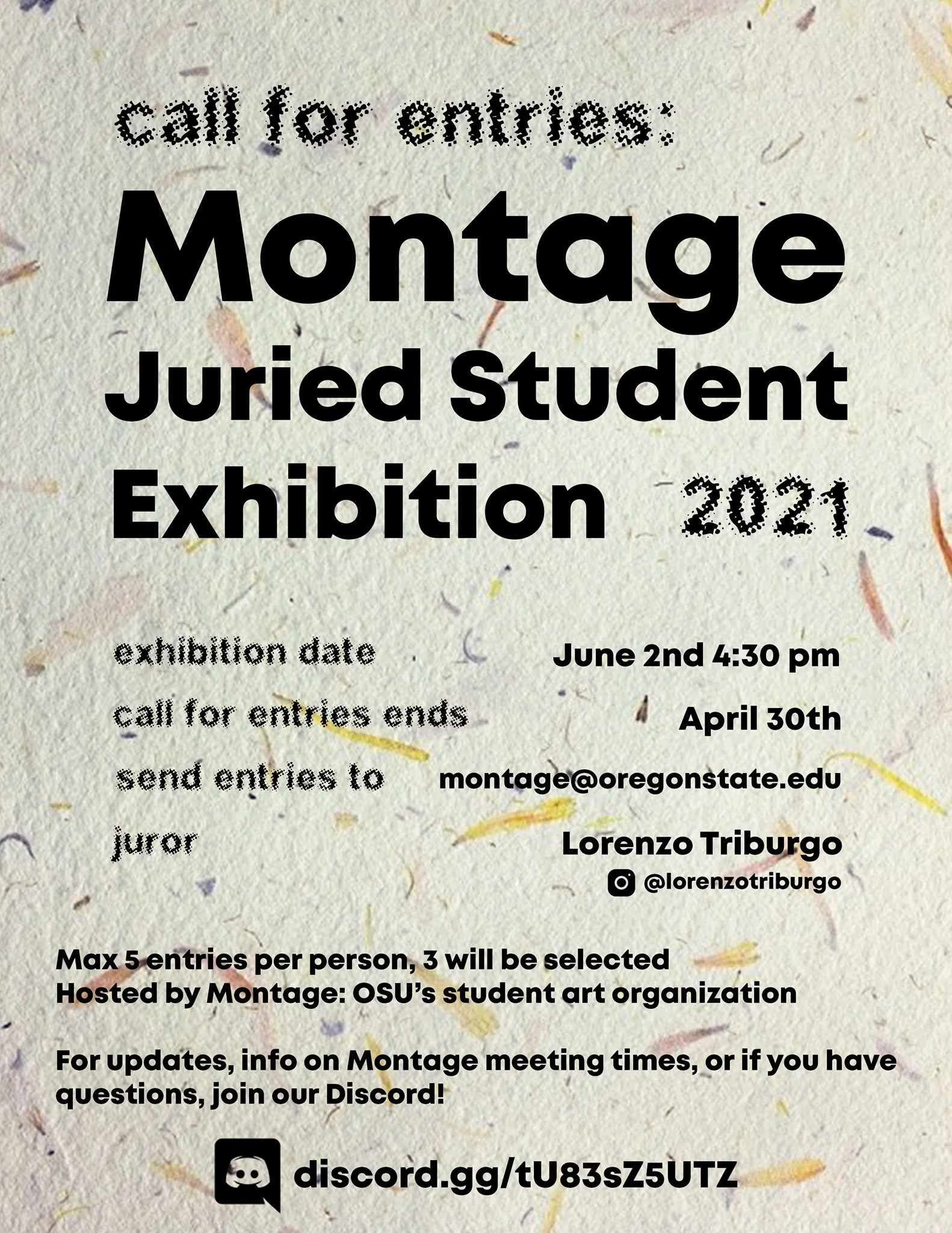 Juror: Montage Juried Student Exhibition