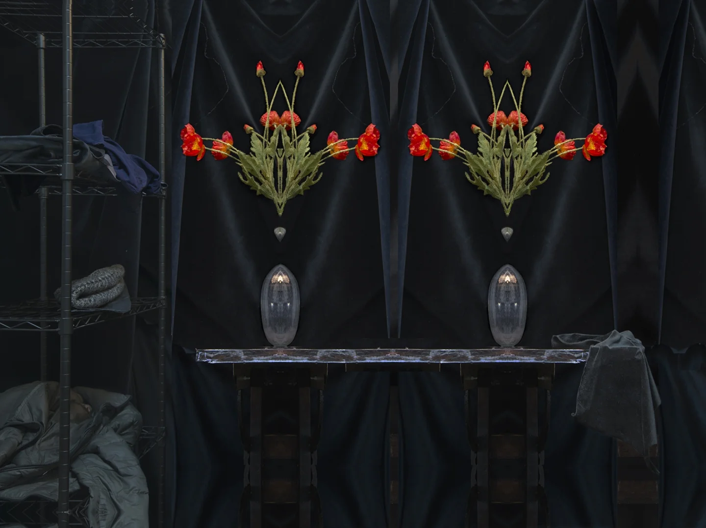 Poppies- double diptych 2018