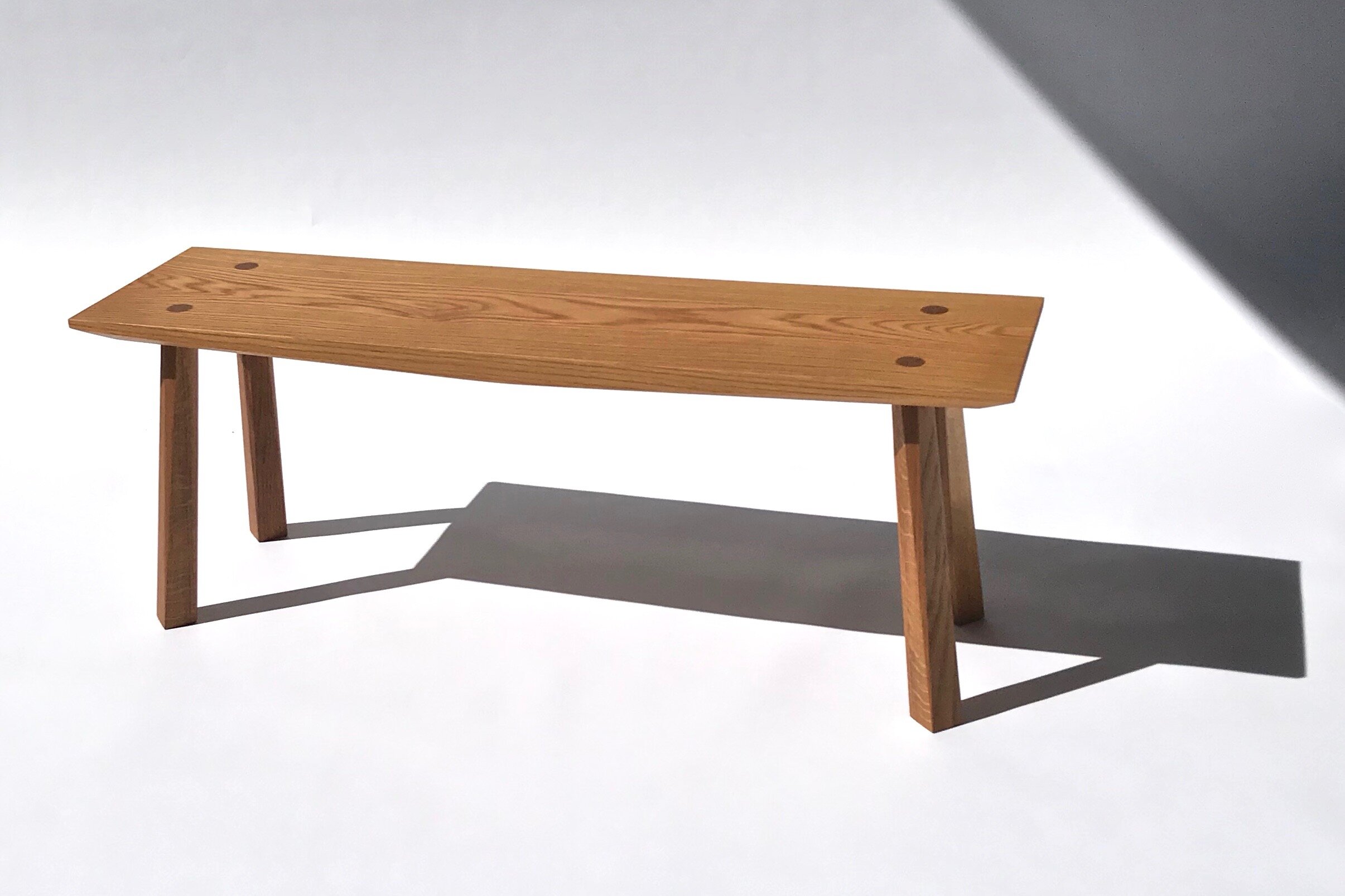 Faceted Bench // White Oak