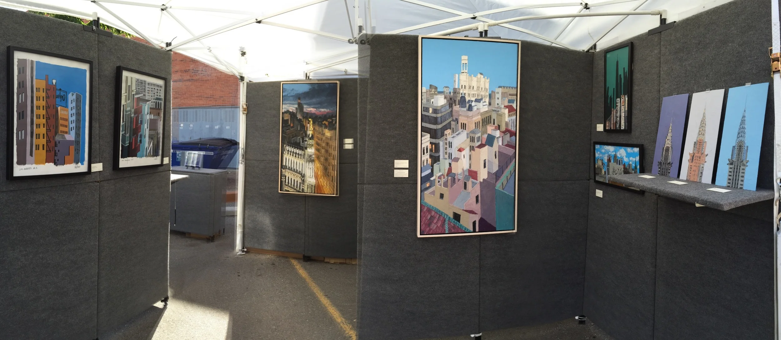  The Reyes Fine Art Cityscape Show on display in Santa Fe. 