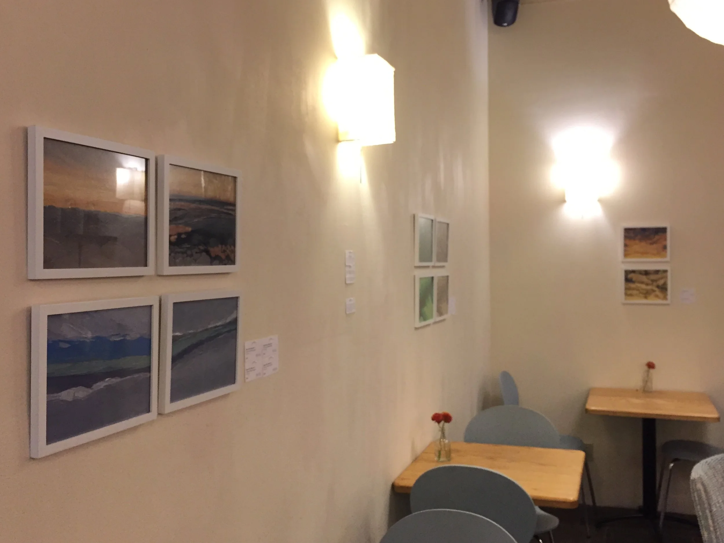 Ten 8x10 inch cloudscapes and aerial views I finished in March just in time for the show.