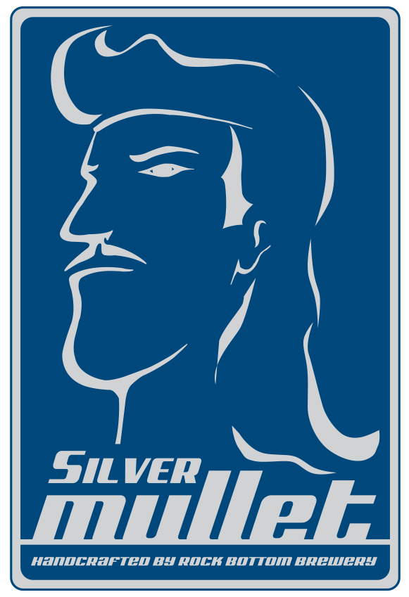  Rock Bottom Restaurant &amp; Brewery: Silver Mullet specialty beer logo 