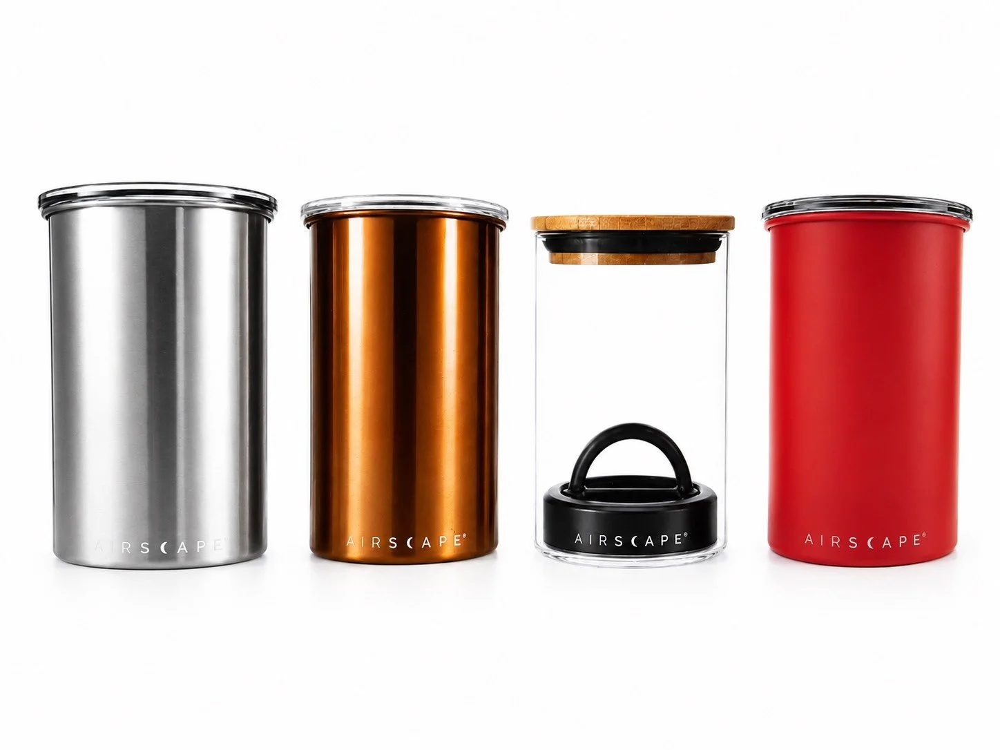 Airscape Stainless Steel or Glass Coffee Canisters Medium (500g Beans) ($67.00)