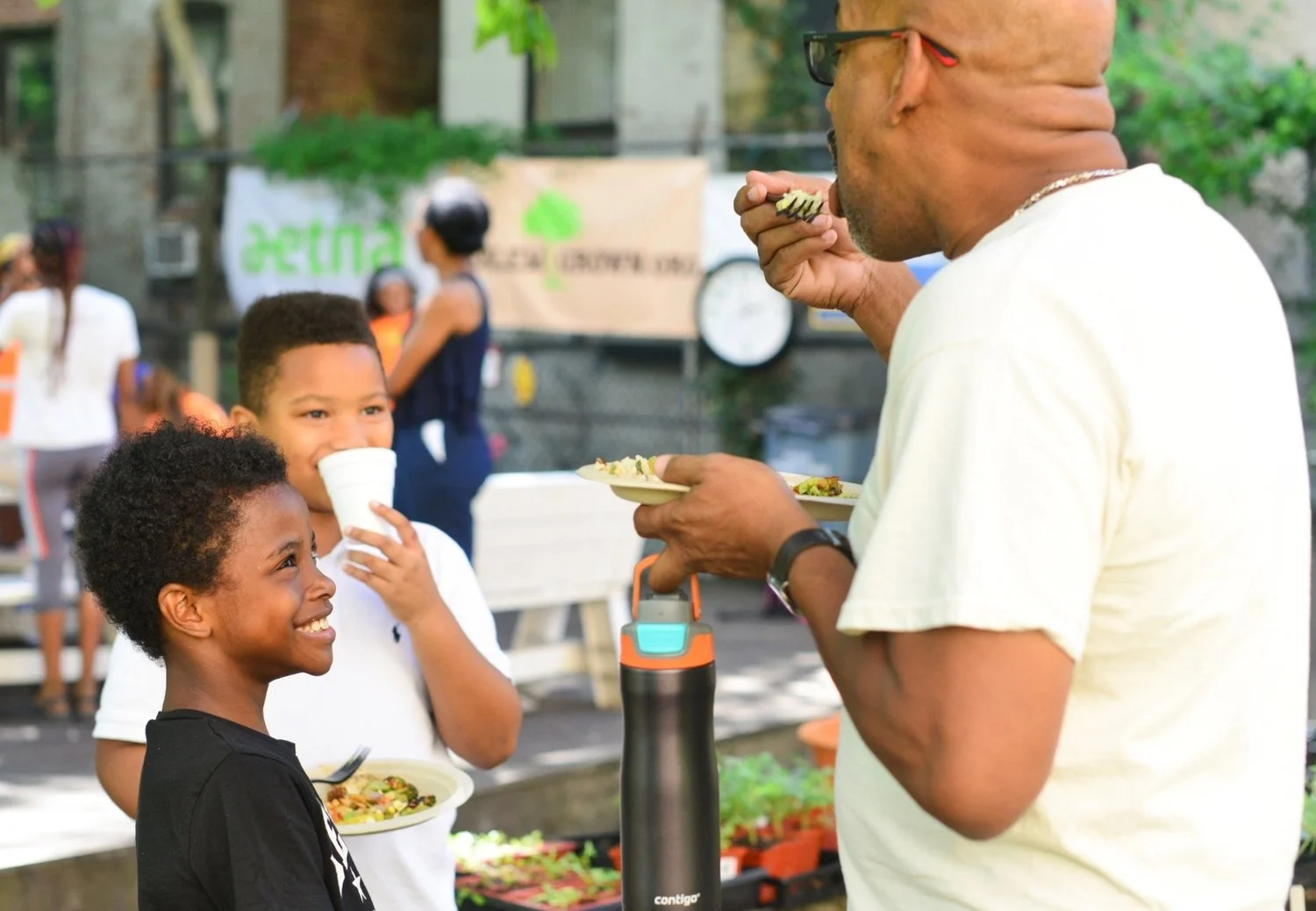 Tony Hillery growing children in Harlem. 