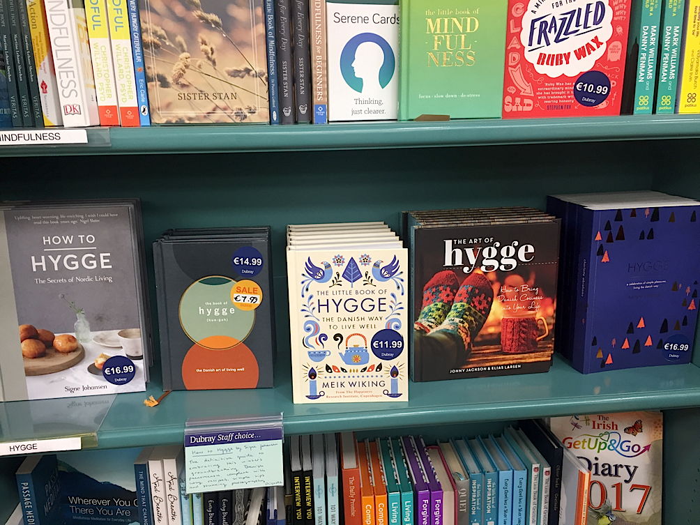 Hygge making itself comfortable on bookstores across the world. Photo by Grace McManus .
