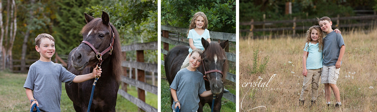  Grayson & Amanda with Annie the pony.