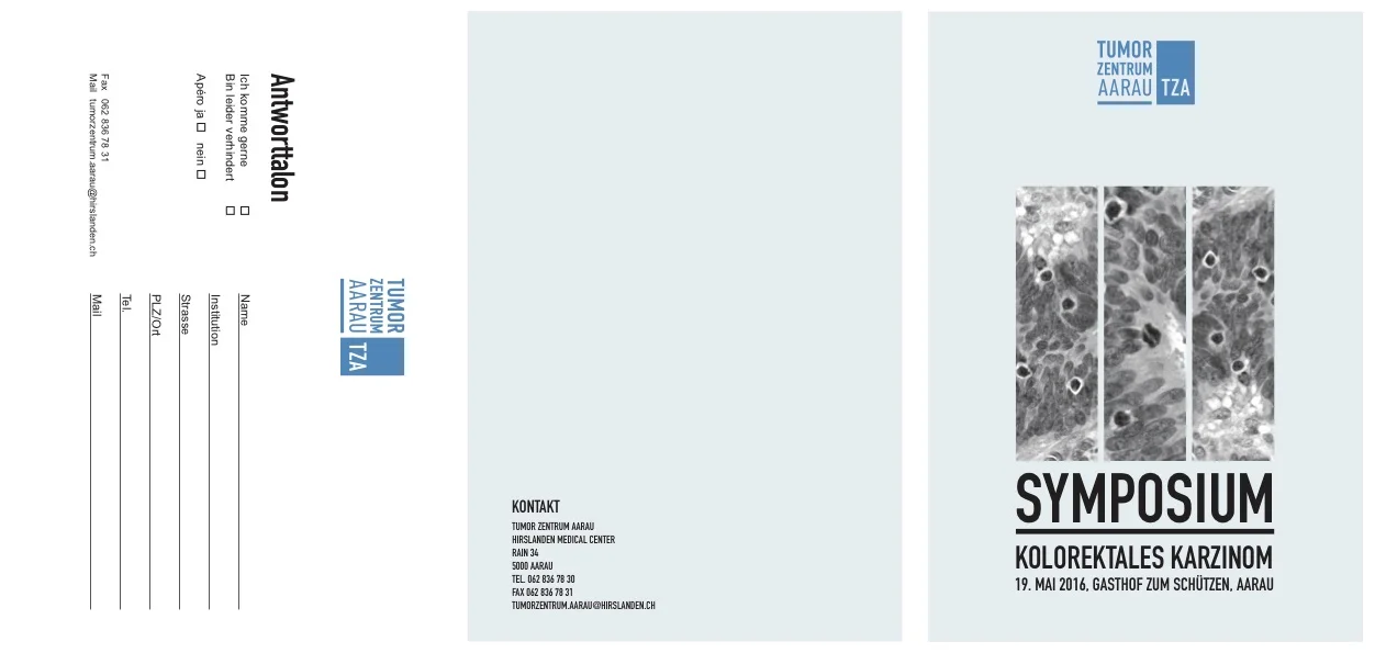 Flyer Symposium Tumor Zentrum Aarau