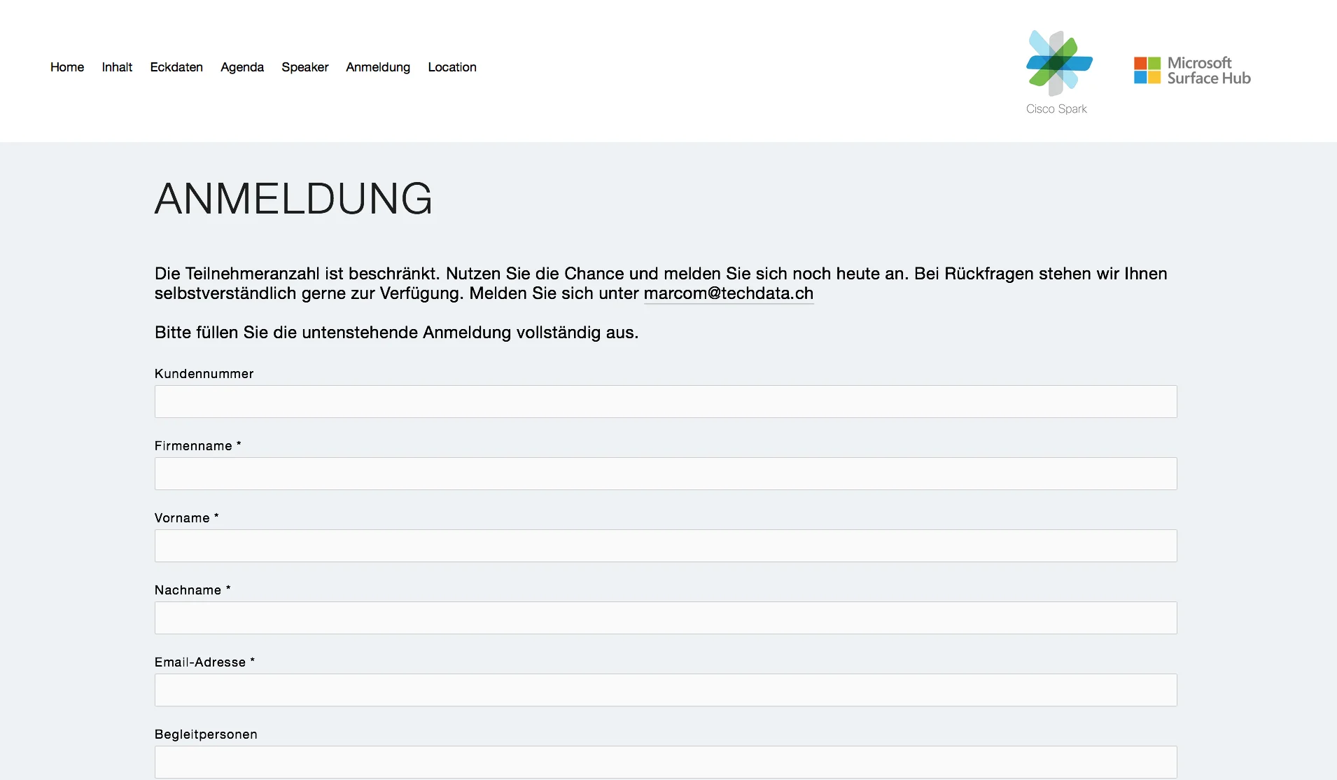 Landingpage Collaboration Day Tech Data