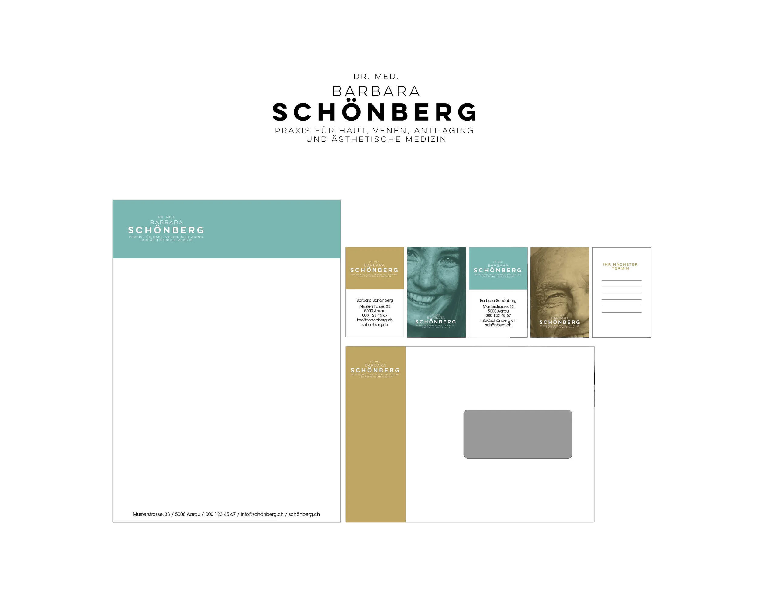 Gestaltung Logo und Briefschaften I Praxis Barbara Schönberg