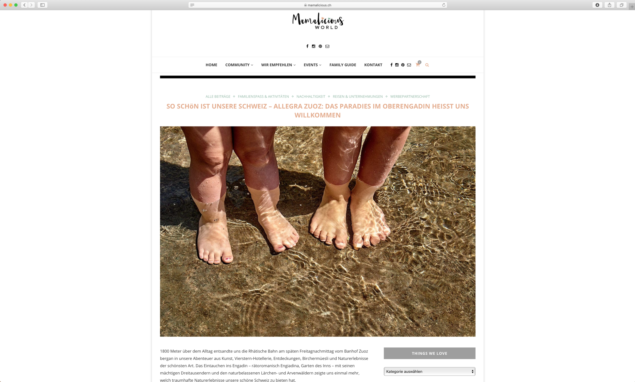 Family-Blogging: für Mamalicious World unterwegs