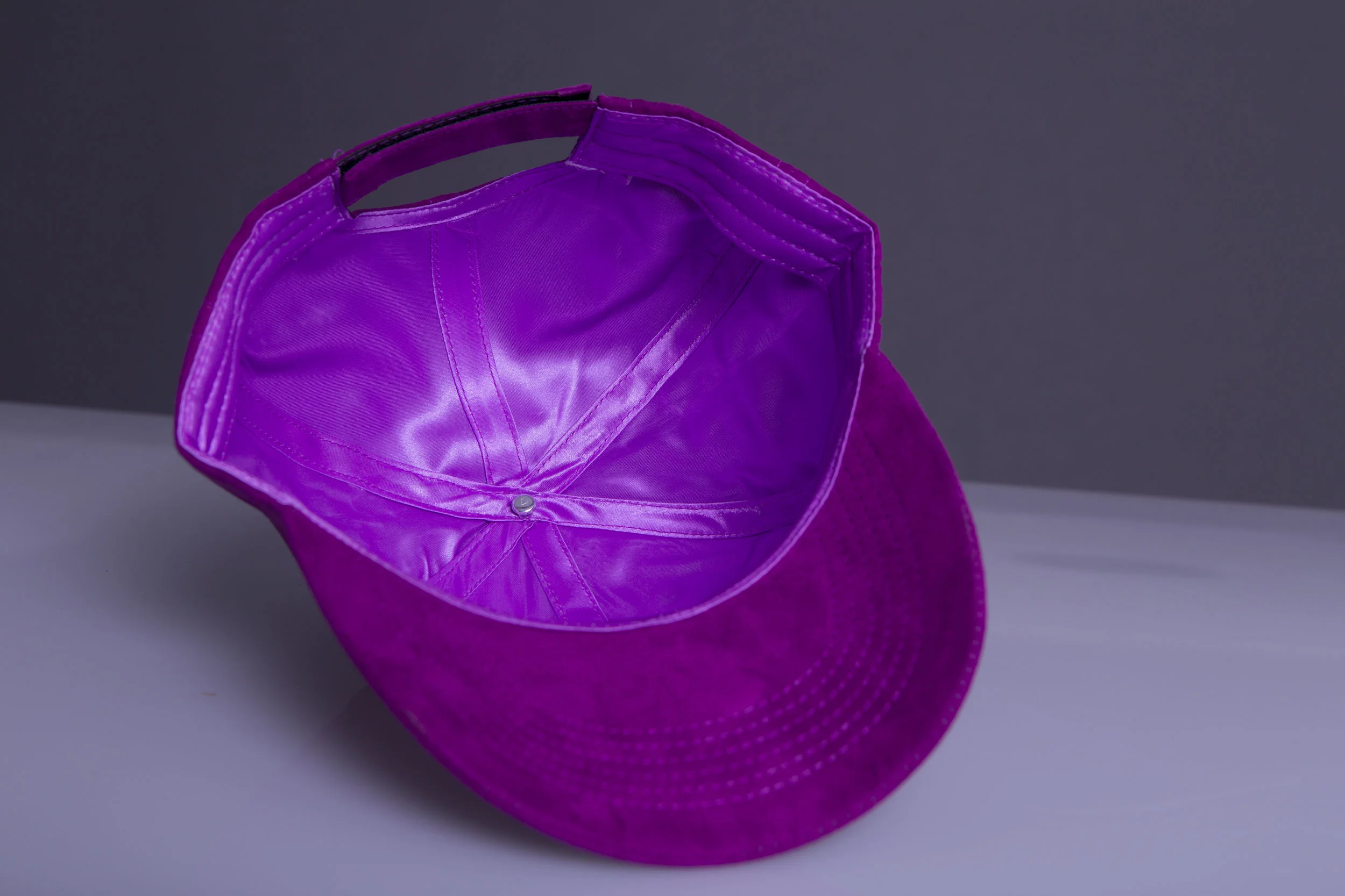 Purple Suede Cap — Headwear