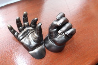 Baby casting samples made with student Rosie Cornish of I Do Casting. 