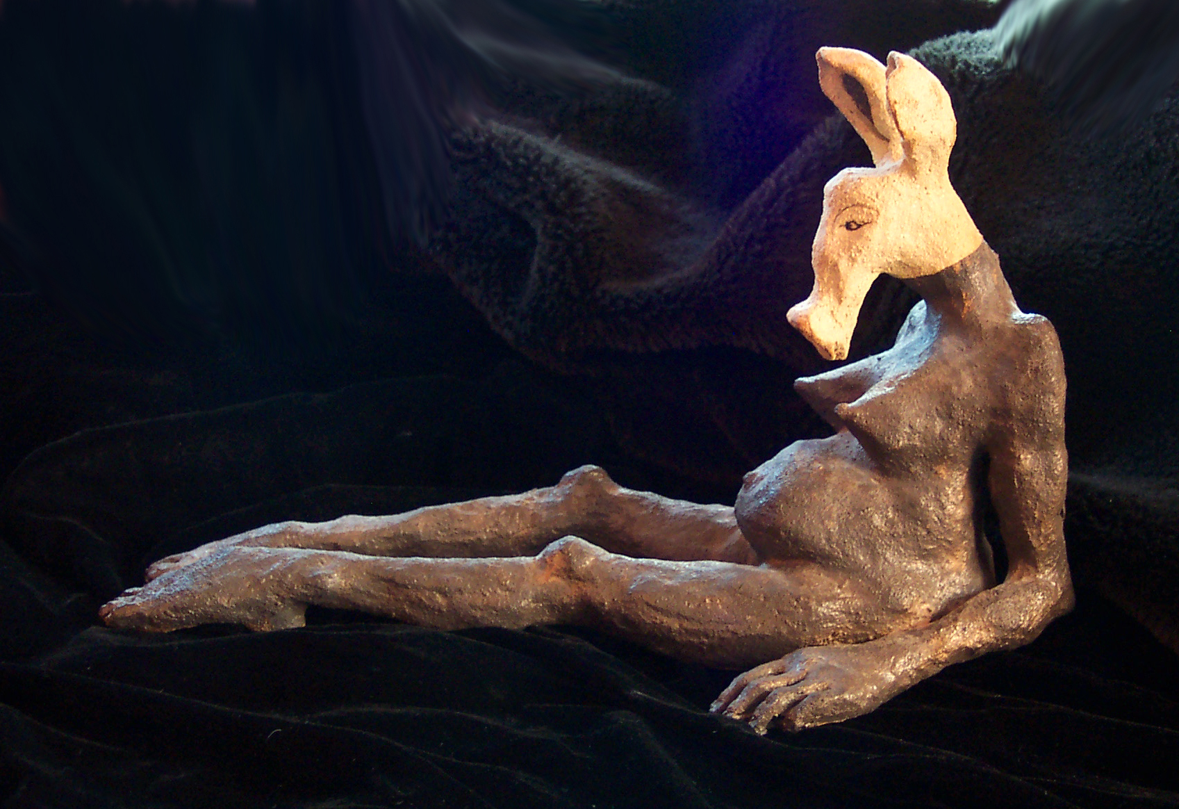  'Pregnant Aardvark' by CJ Munn (sold) 
