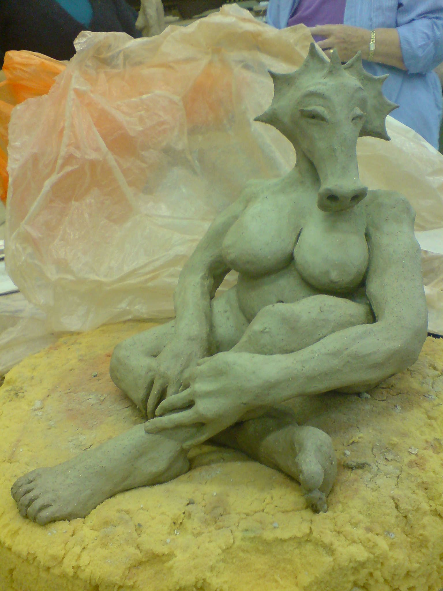  'Dragon lady' by CJ Munn (work in progress) - sold. 