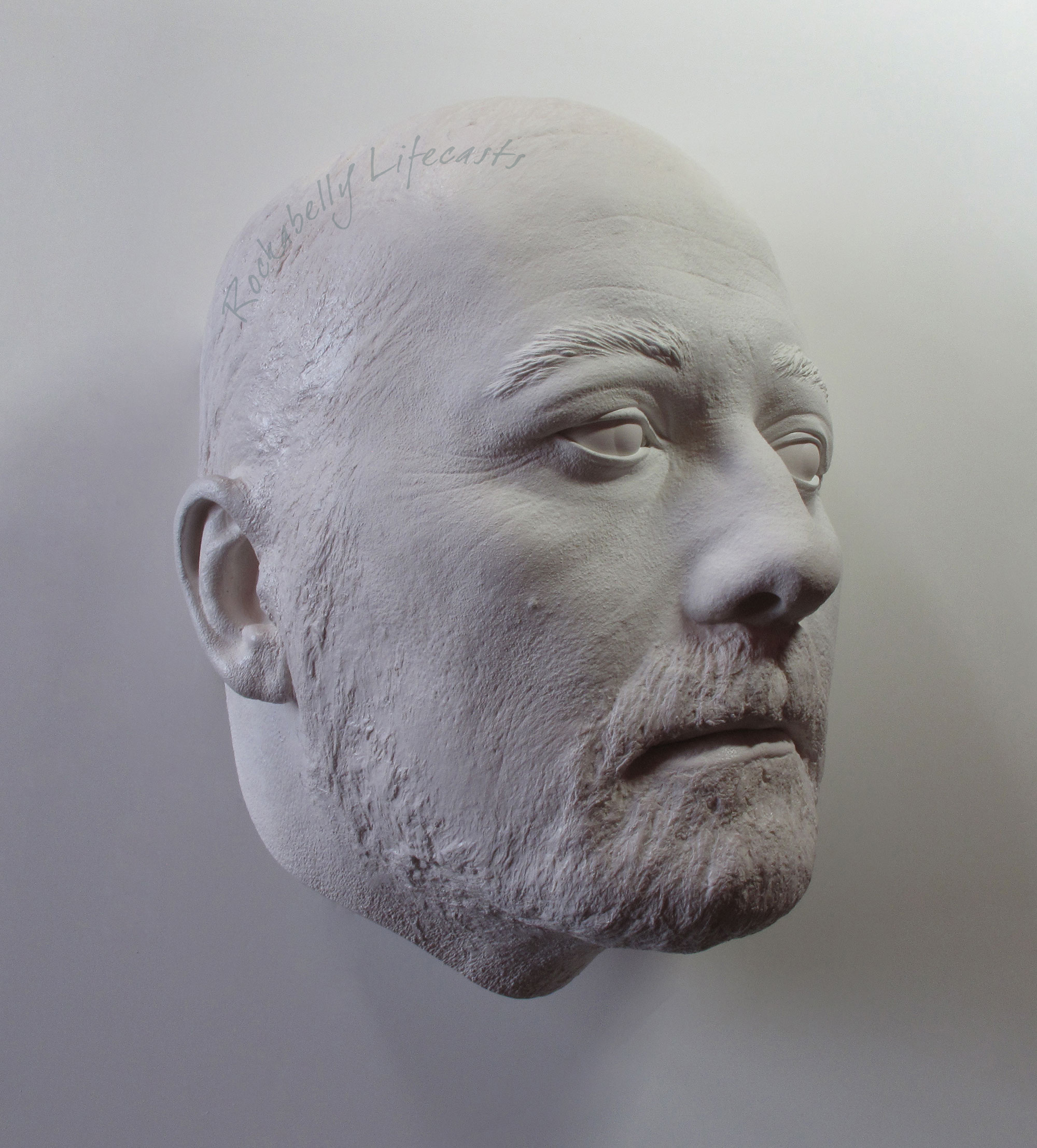 Plaster head casting by Masters & Munn