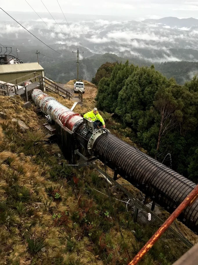Tapping penstock to fill hot tub