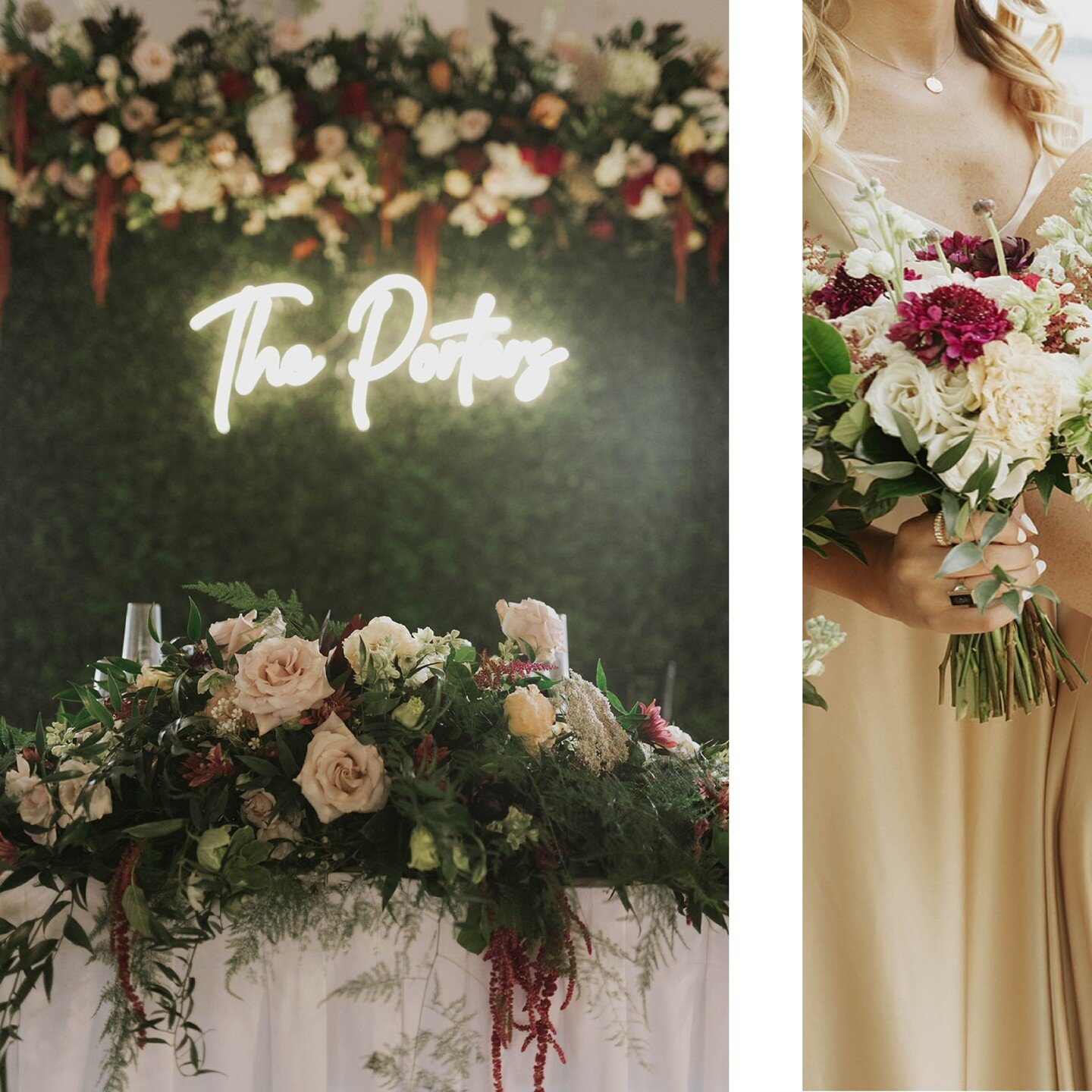 We loved celebrating Kenna and Patrick as they tied the knot at @weddingslanier! Bringing Kenna's vision of moody florals + a greenery draped ceiling to life still has us all starry-eyed. ⁠
⁠
Head over to the blog to see all the wedding day magic! ⁠
