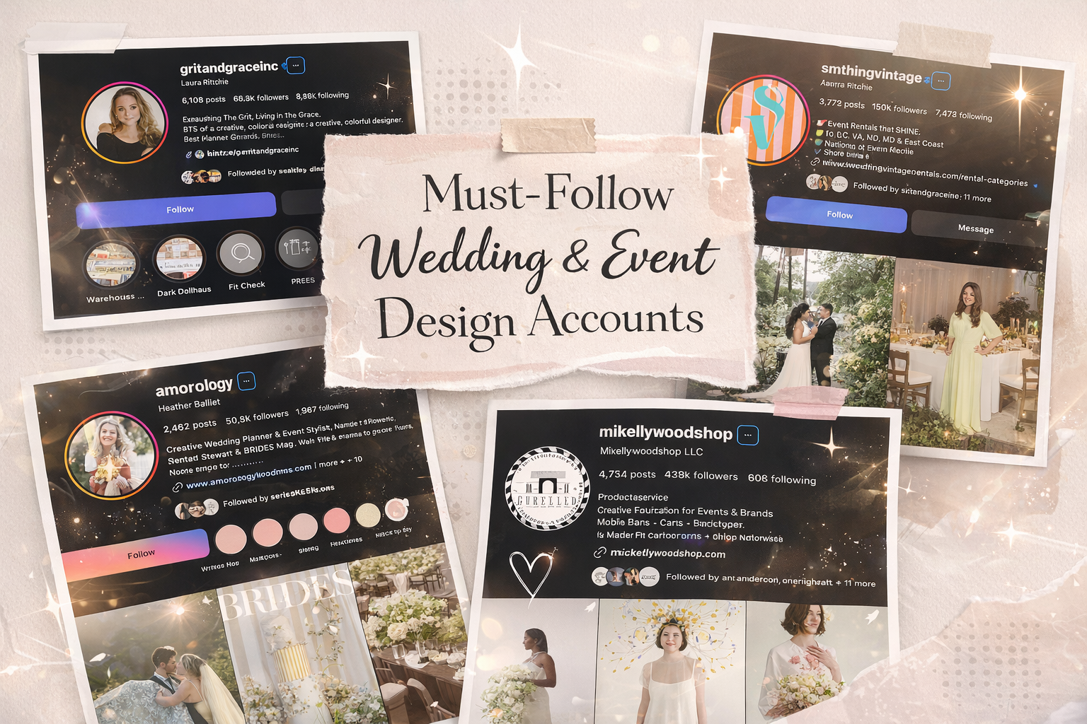 The Wedding &amp; Event Design Accounts We Can’t Stop Saving Right Now ♡