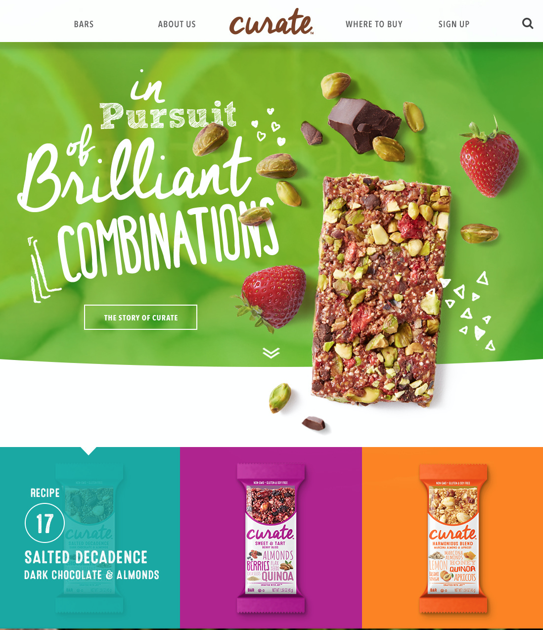Curate Snacks: Website