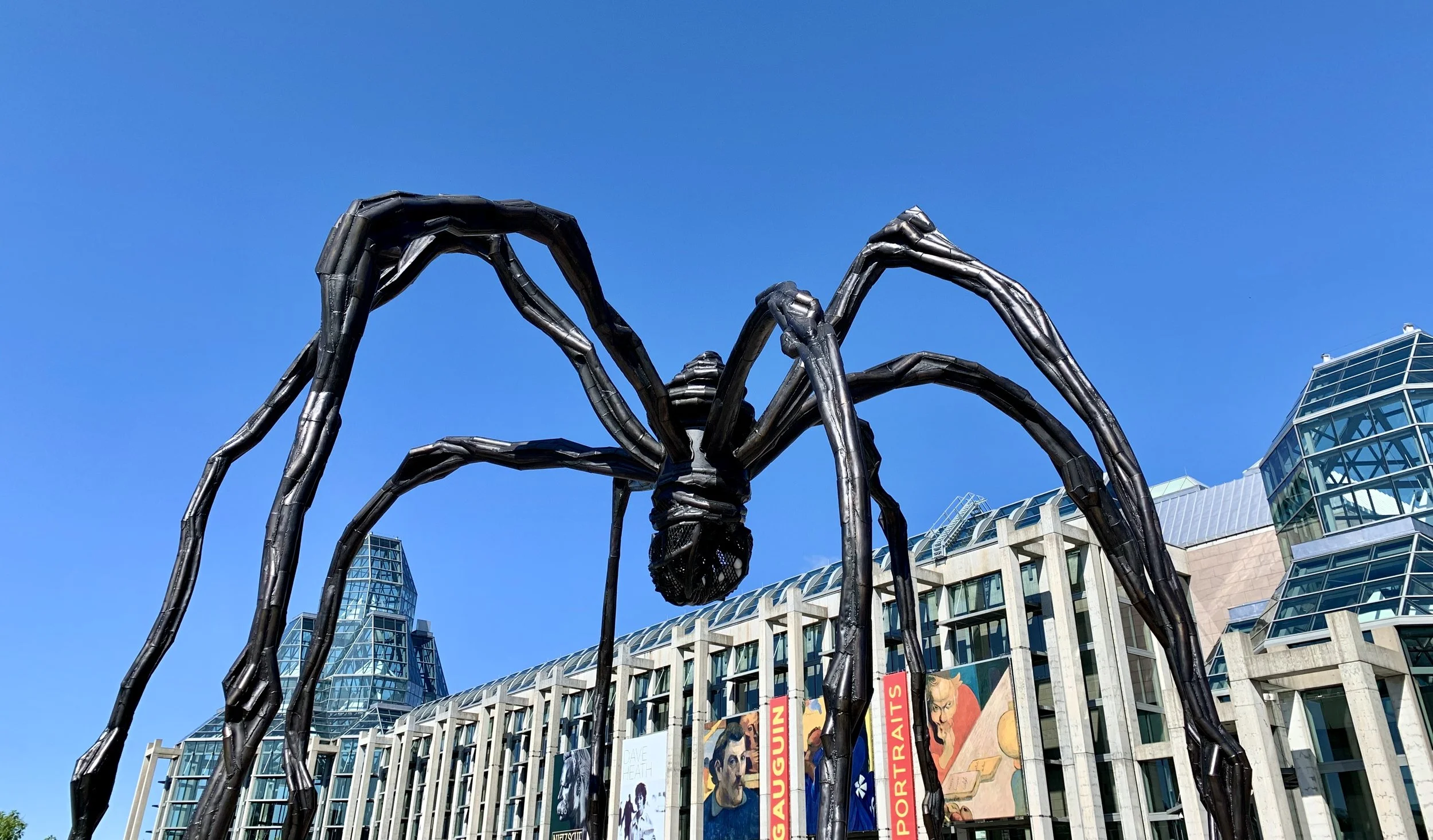 Louise Bourgeois’ magnificent spider sculpture “Maman” at the National Gallery in Ottawa.