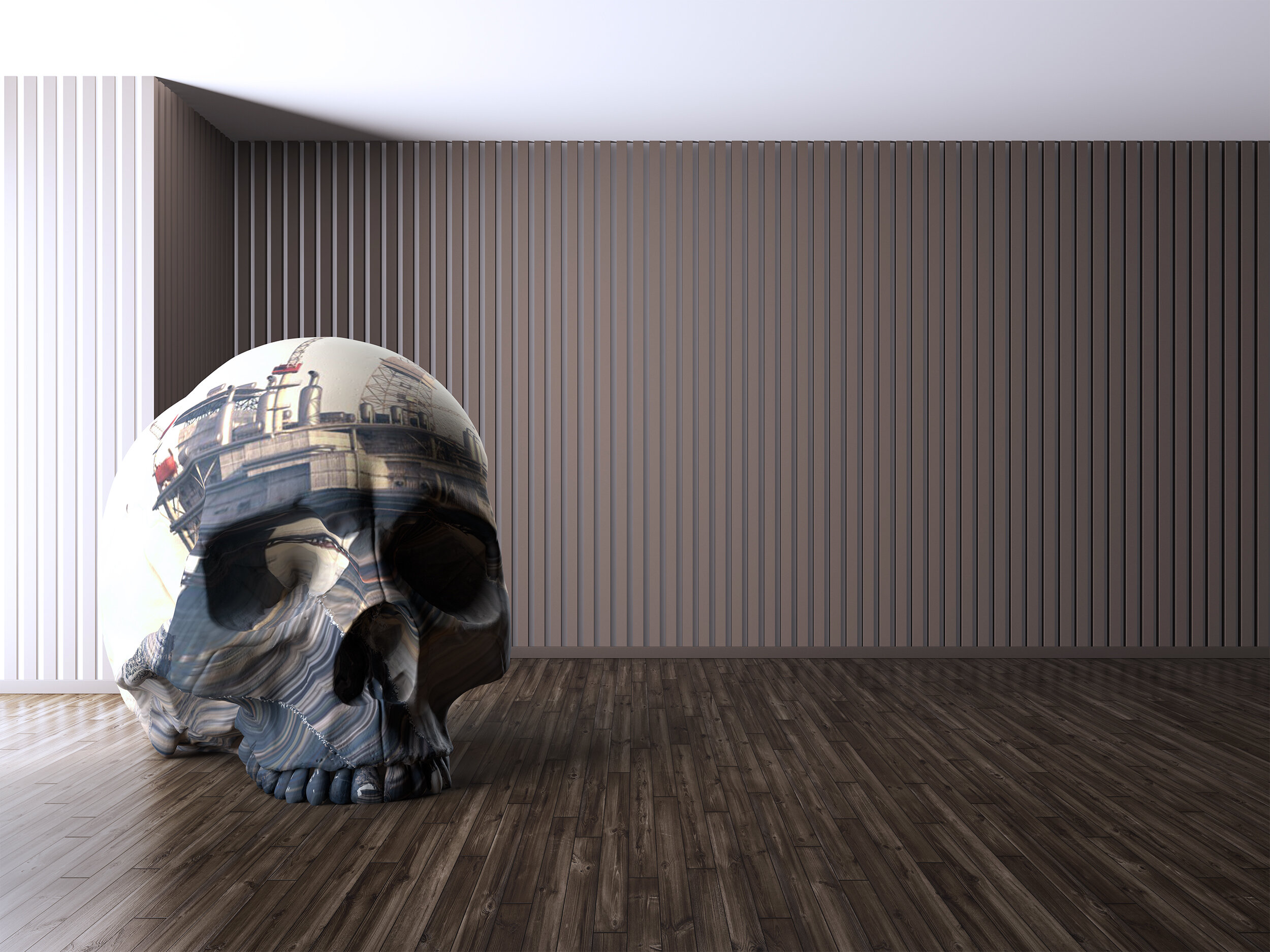 Oil Head V [Projection Mapping Concept]