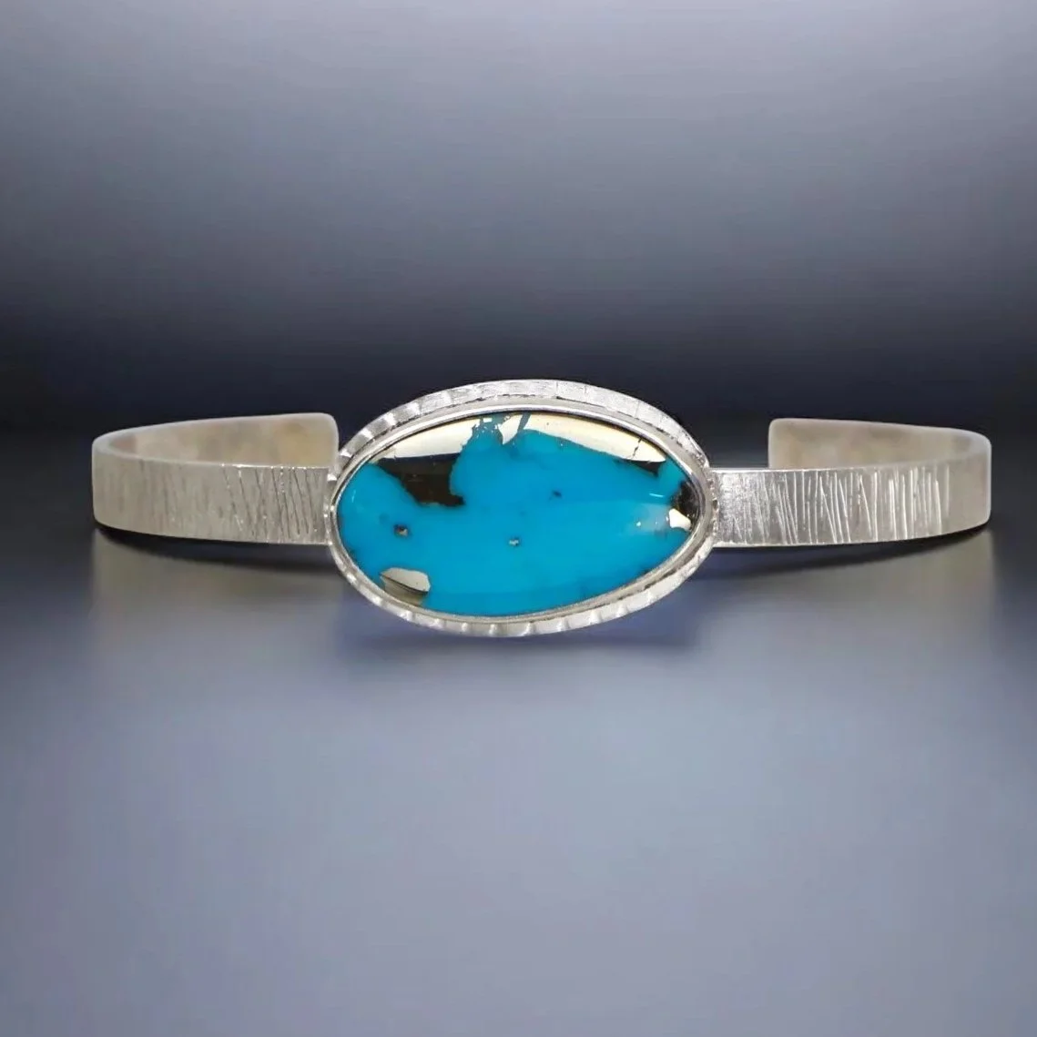 Nacozari Turquoise Bracelet ~ Fine & Sterling Silver