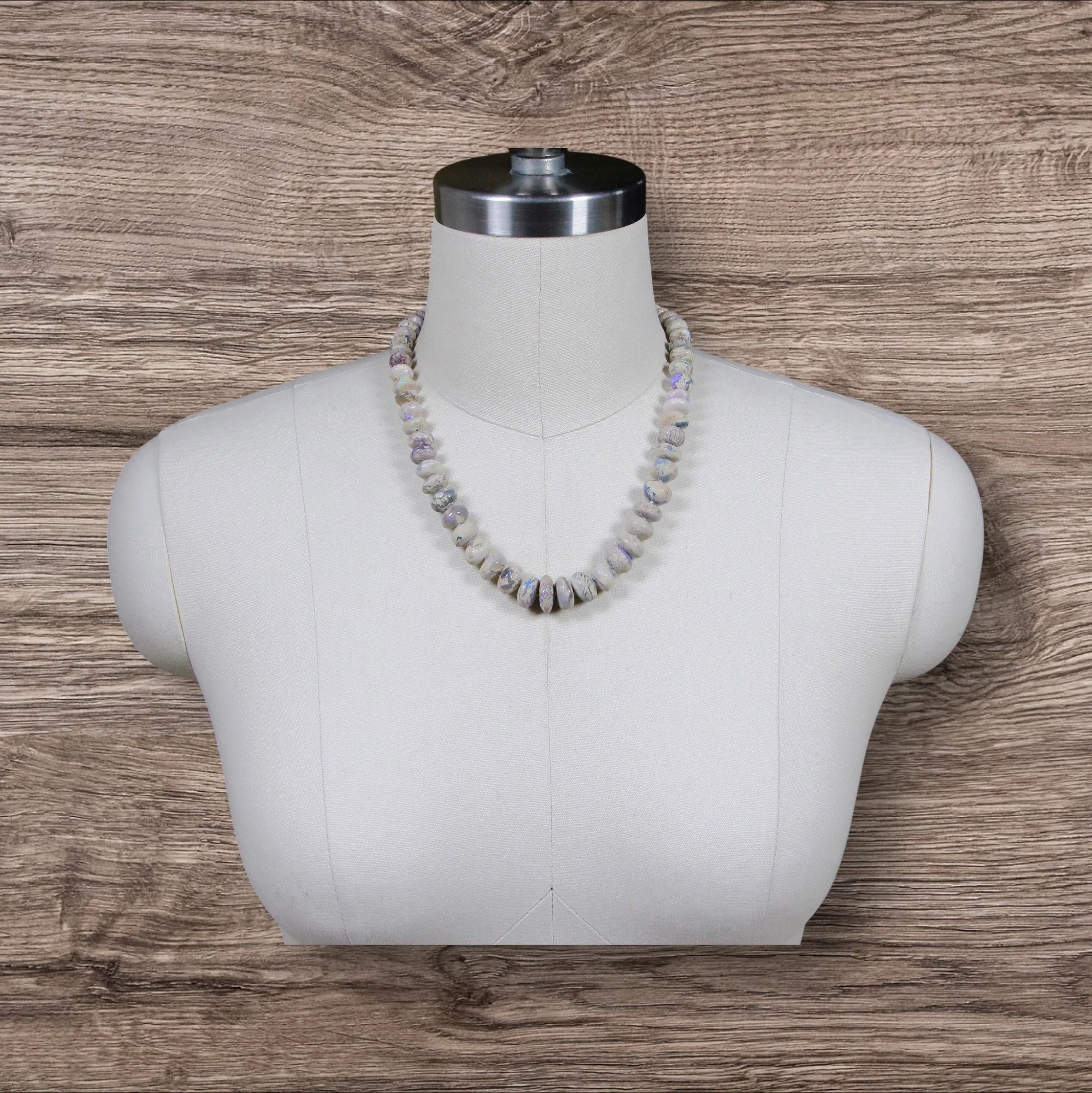 Short ~ Boulder Opal Necklace ~ 18k Gold