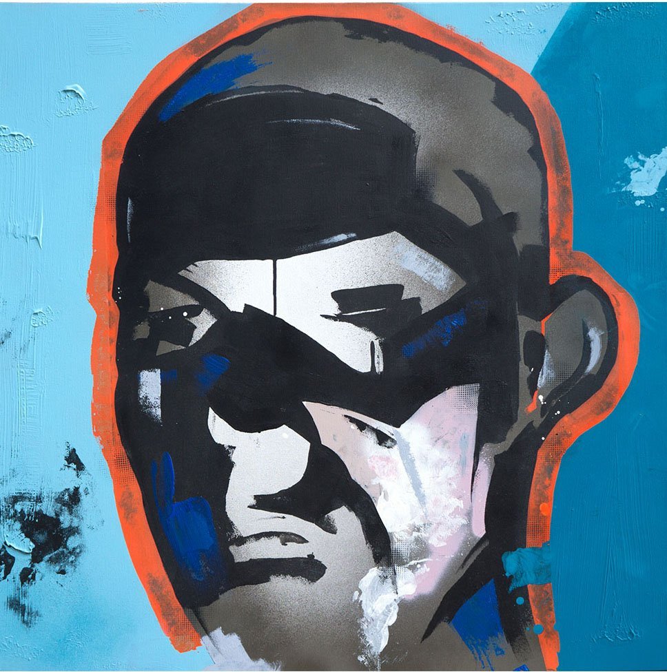 'NOW'
Acrylics / Spray on Canvas 78cm x 78cm