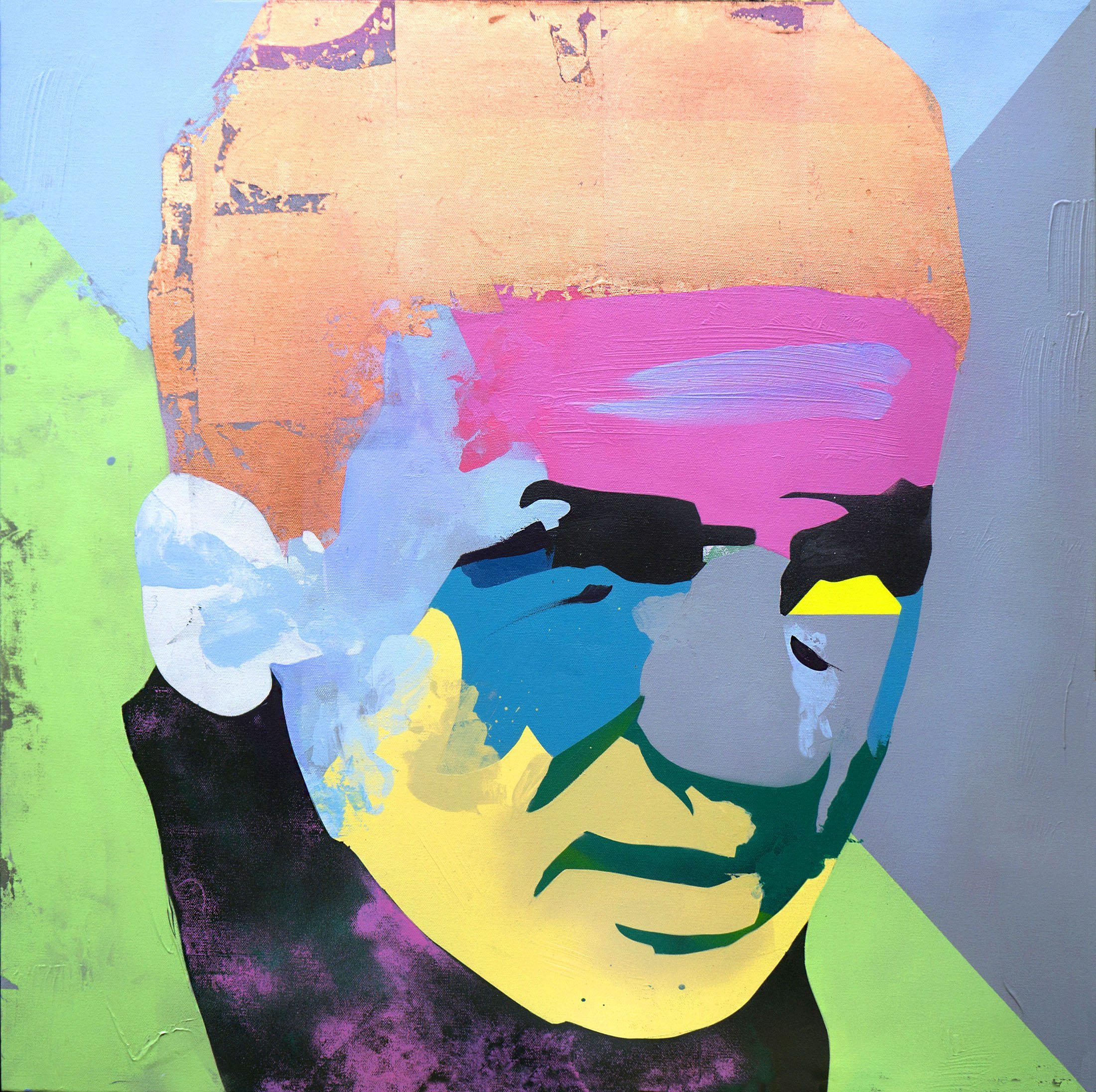 'WARRIORS DANCE'
Acrylics / Spray on Canvas 78cm x 78cm