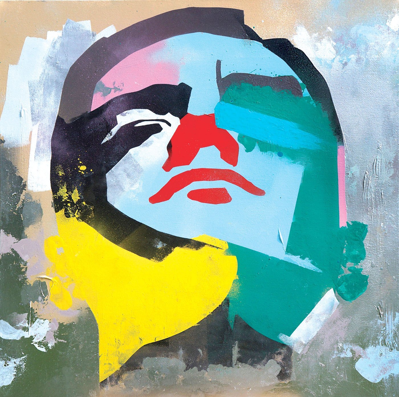 'ZEUS'
Acrylics / Spray on Canvas 78cm x 78cm
