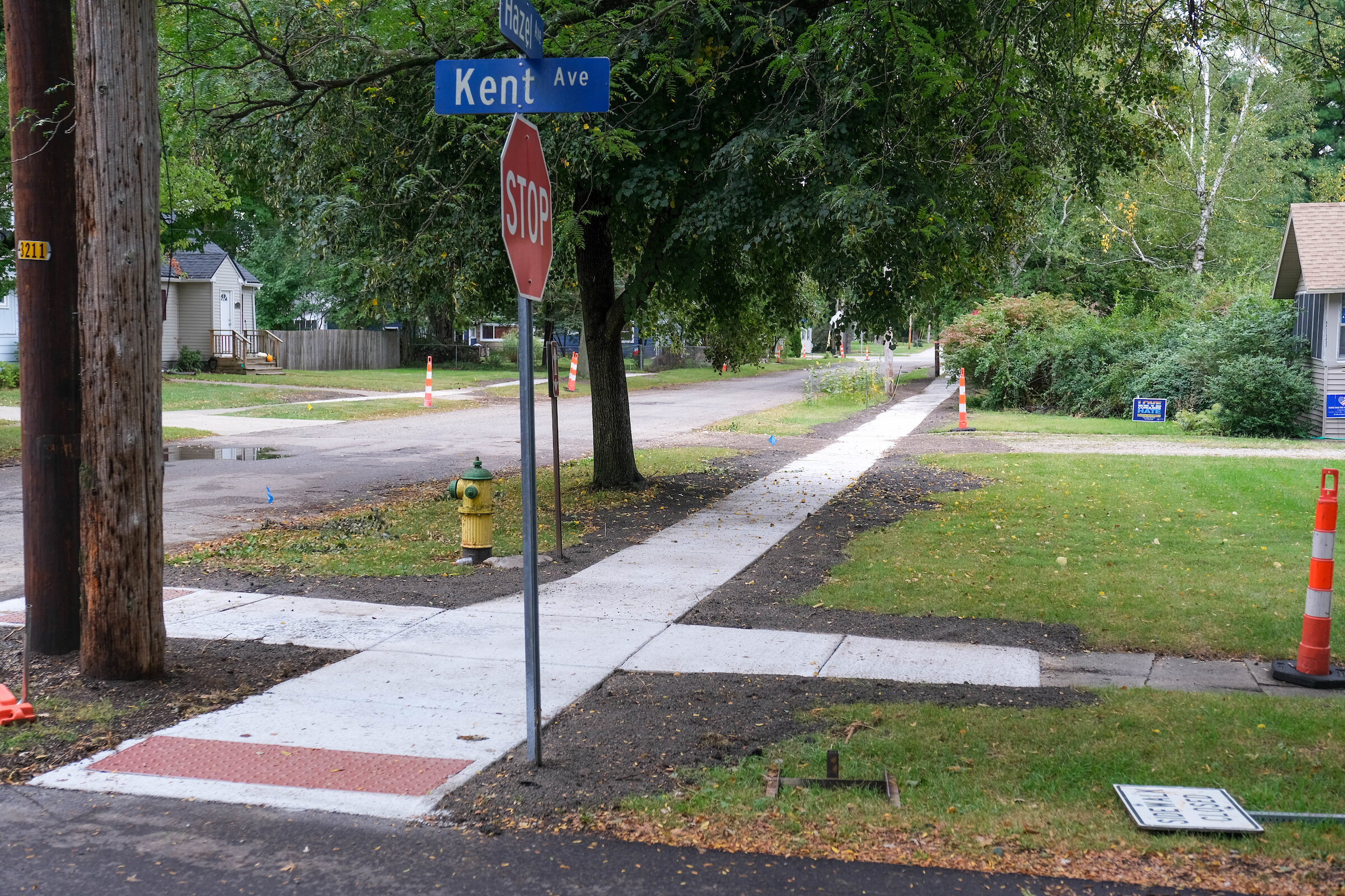  Sidewalk repaired in the Oakwood neighborhood.  