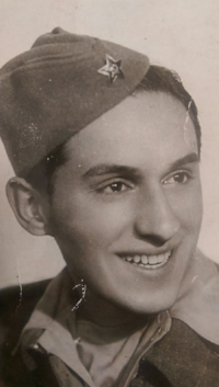 Sara's grandfather, who was a commissar in the Partisans, when he was 23.