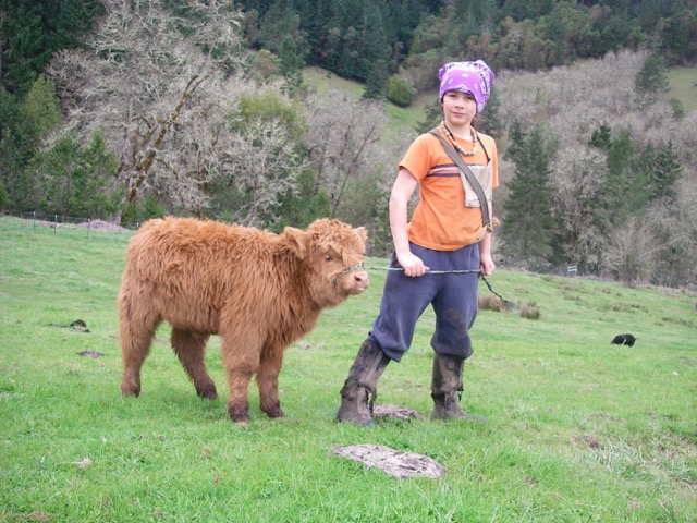 Young Jacob on the farm.